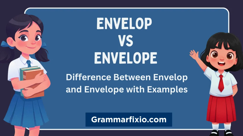 Difference Between Envelop and Envelope with Examples