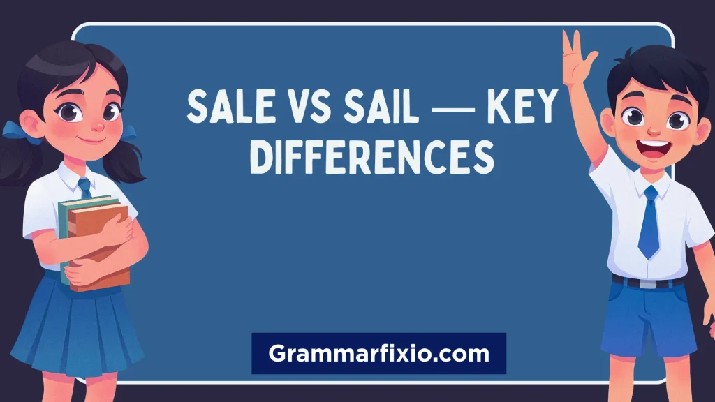 Sale vs Sail — Key Differences