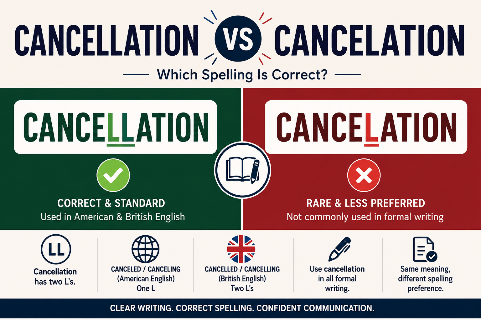 Cancellation vs Cancelation: Which Spelling Is Correct?