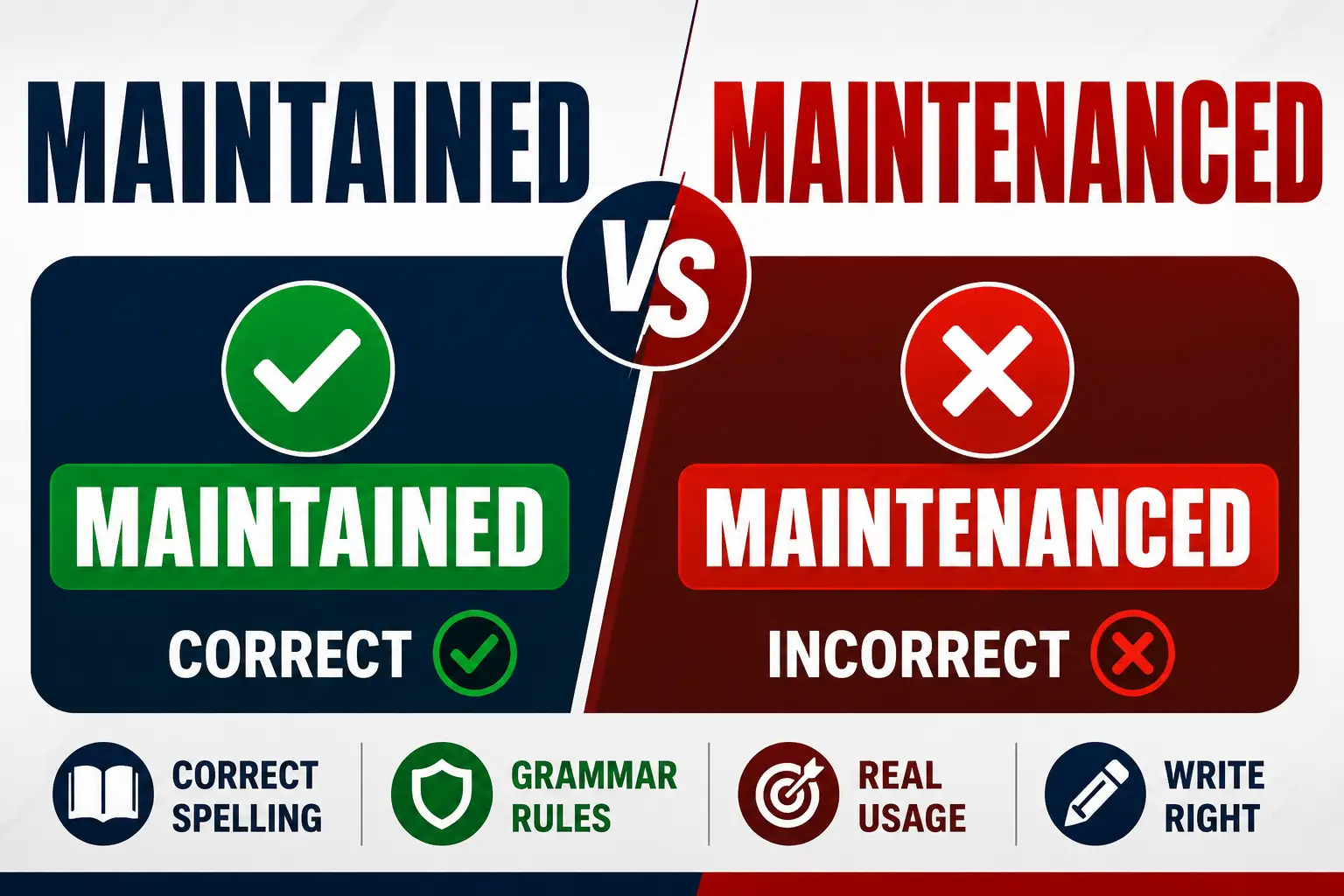 Maintained vs Maintenanced: Meaning, Grammar Rules, and Correct Usage Explained