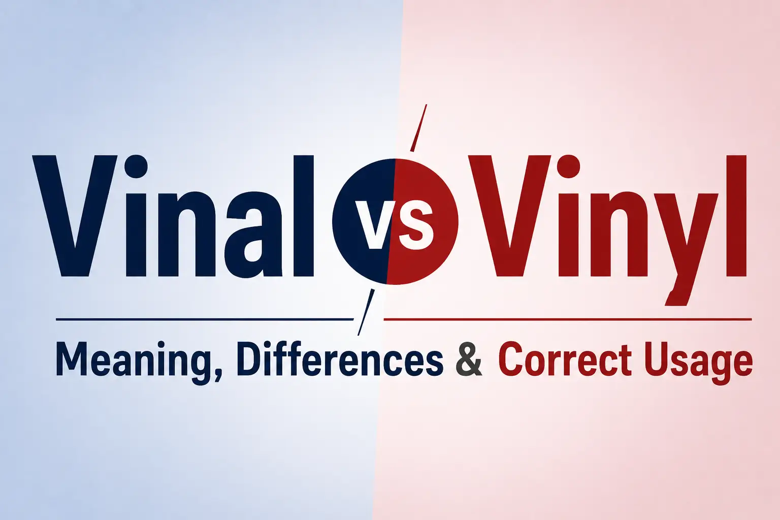 Vinal vs Vinyl: Difference, Meanings and What Does Vinyl Actually Mean?