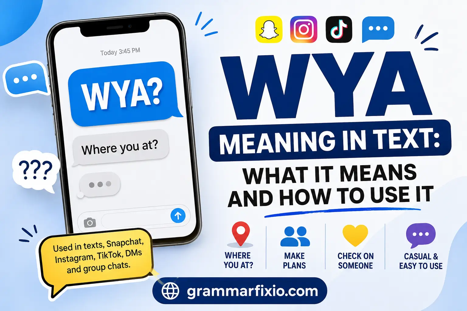 WYA Meaning in Text: What It Means and How to Use It