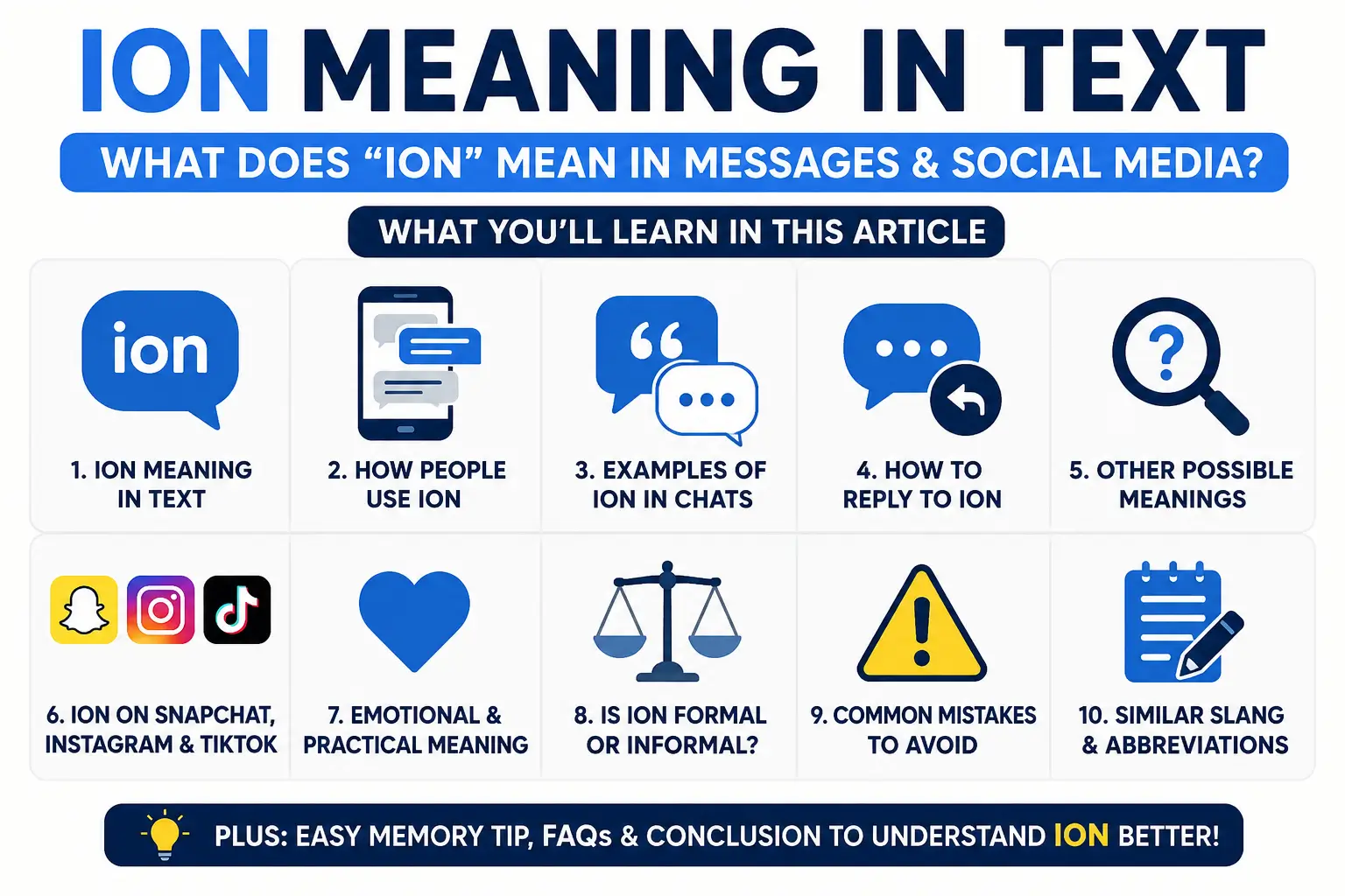 Ion Meaning in Text: What Does “Ion” Mean in Messages and Social Media?