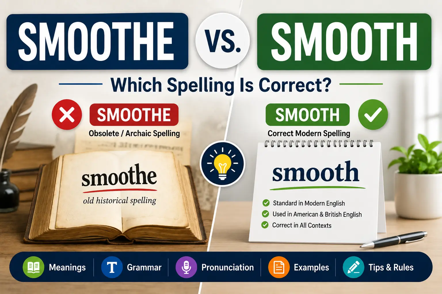 Smoothe vs Smooth: Which Spelling Is Correct?