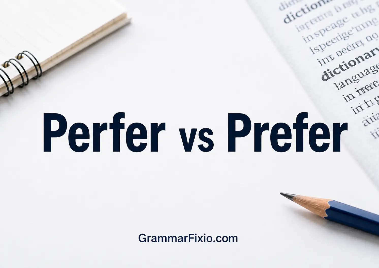Perfer vs Prefer: Difference in Meaning, Spelling, and Usage