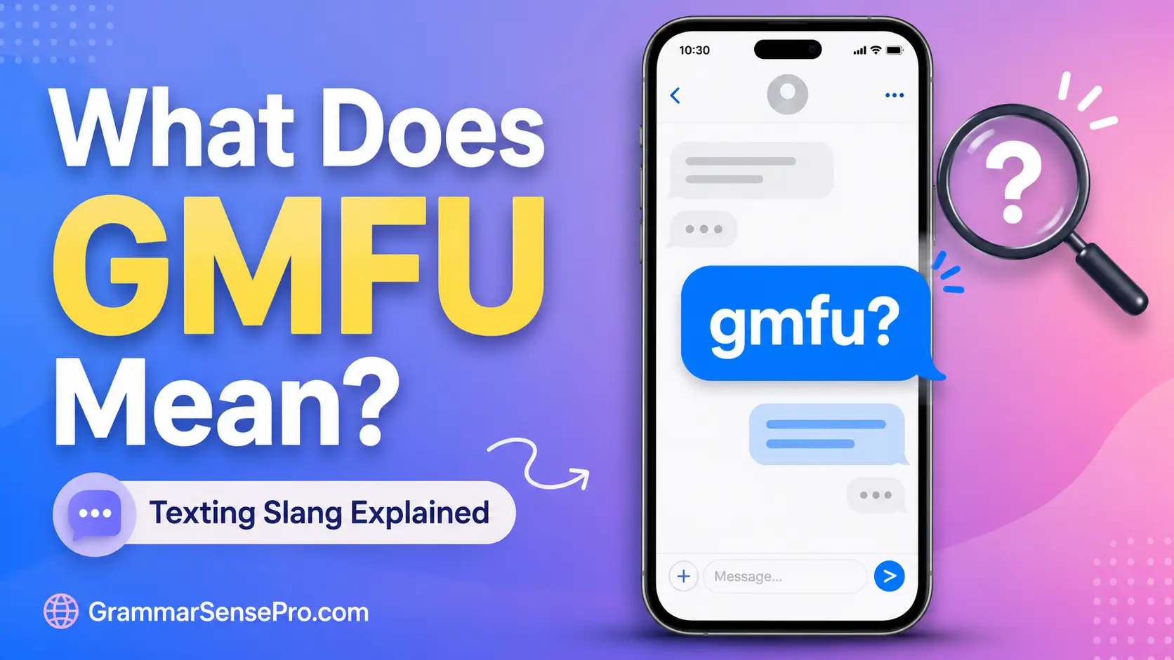 GMFU Meaning in Text