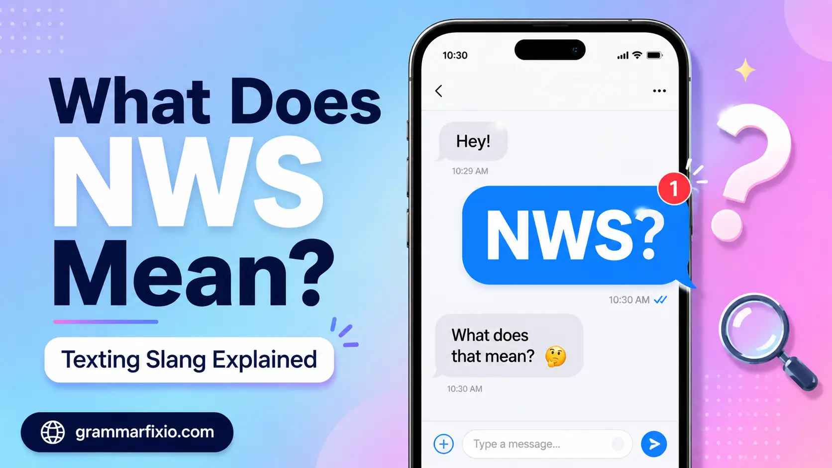 NWS Meaning in Text: What NWS Means and How to Use It