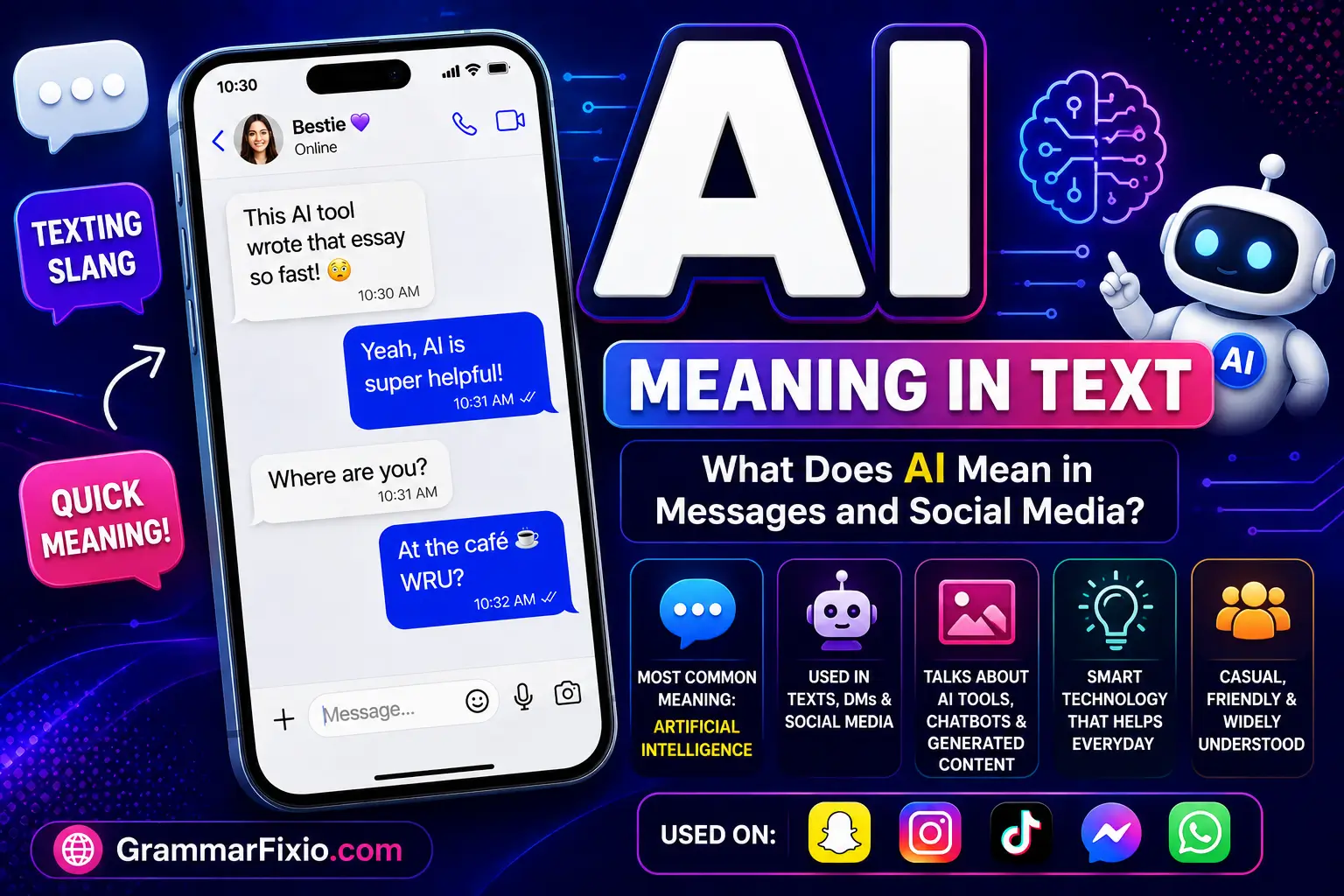 AI Meaning in Text