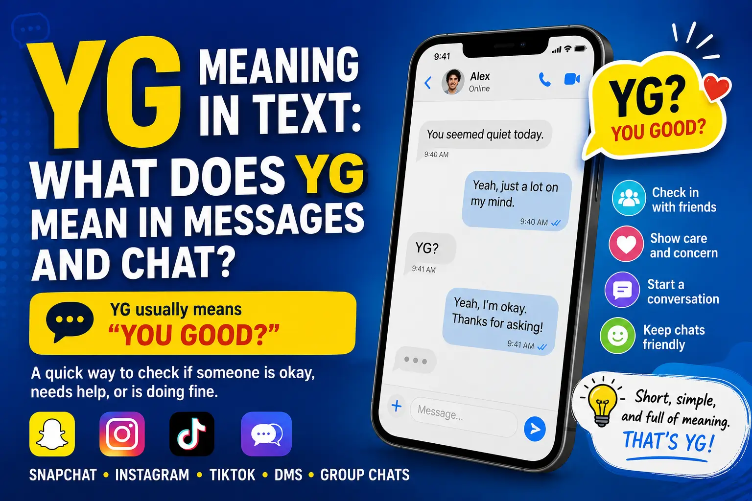 YG Meaning in Text: What Does YG Mean in Messages and Chat?
