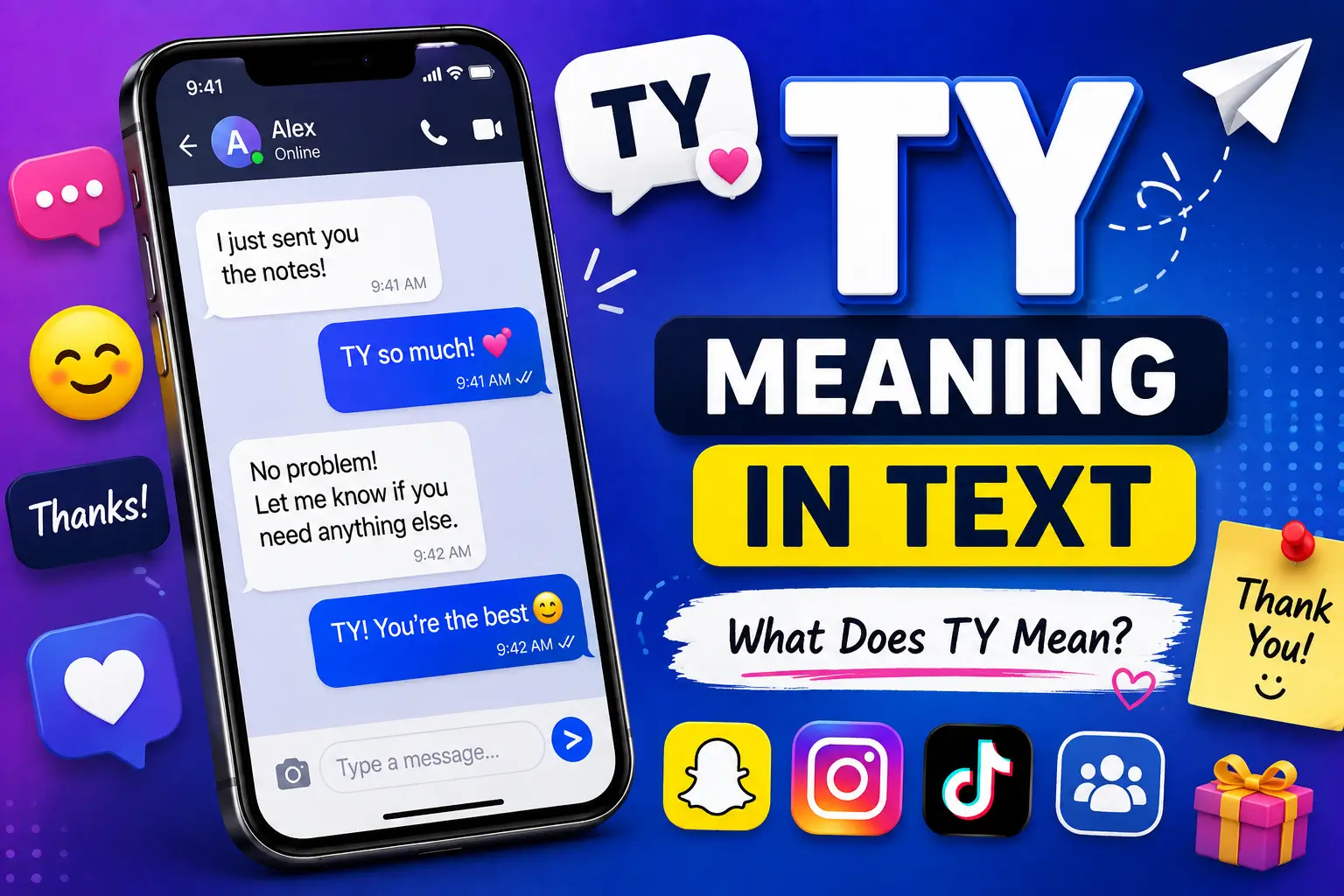 TY Meaning in Text: What Does TY Mean?