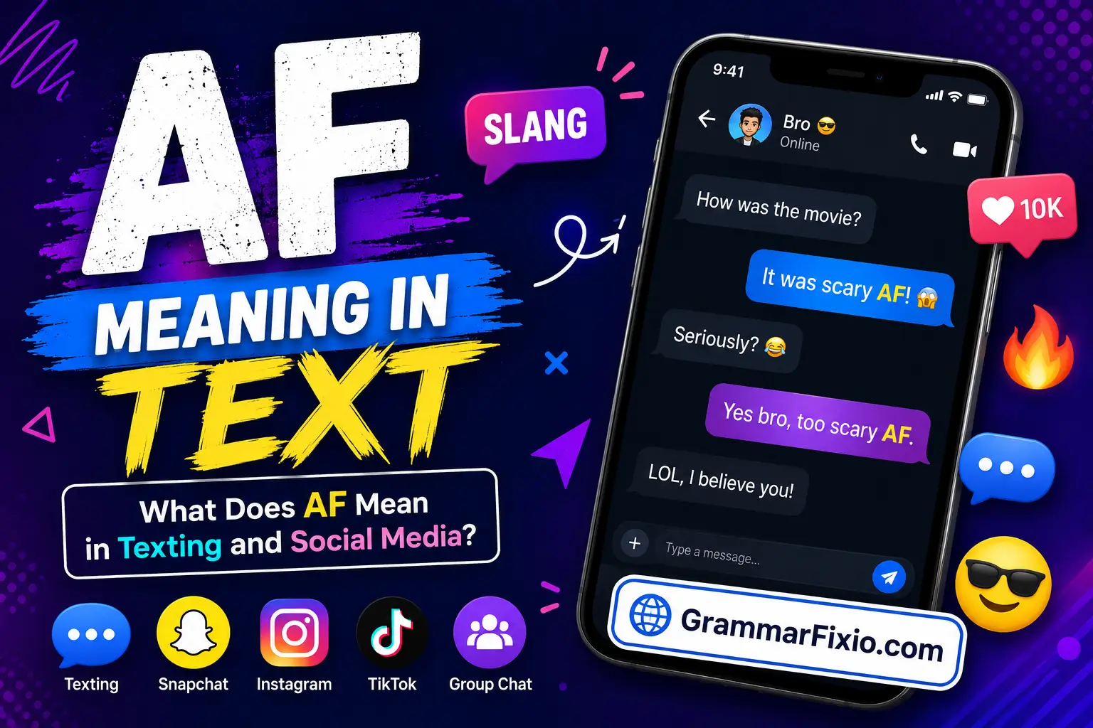 AF Meaning in Text