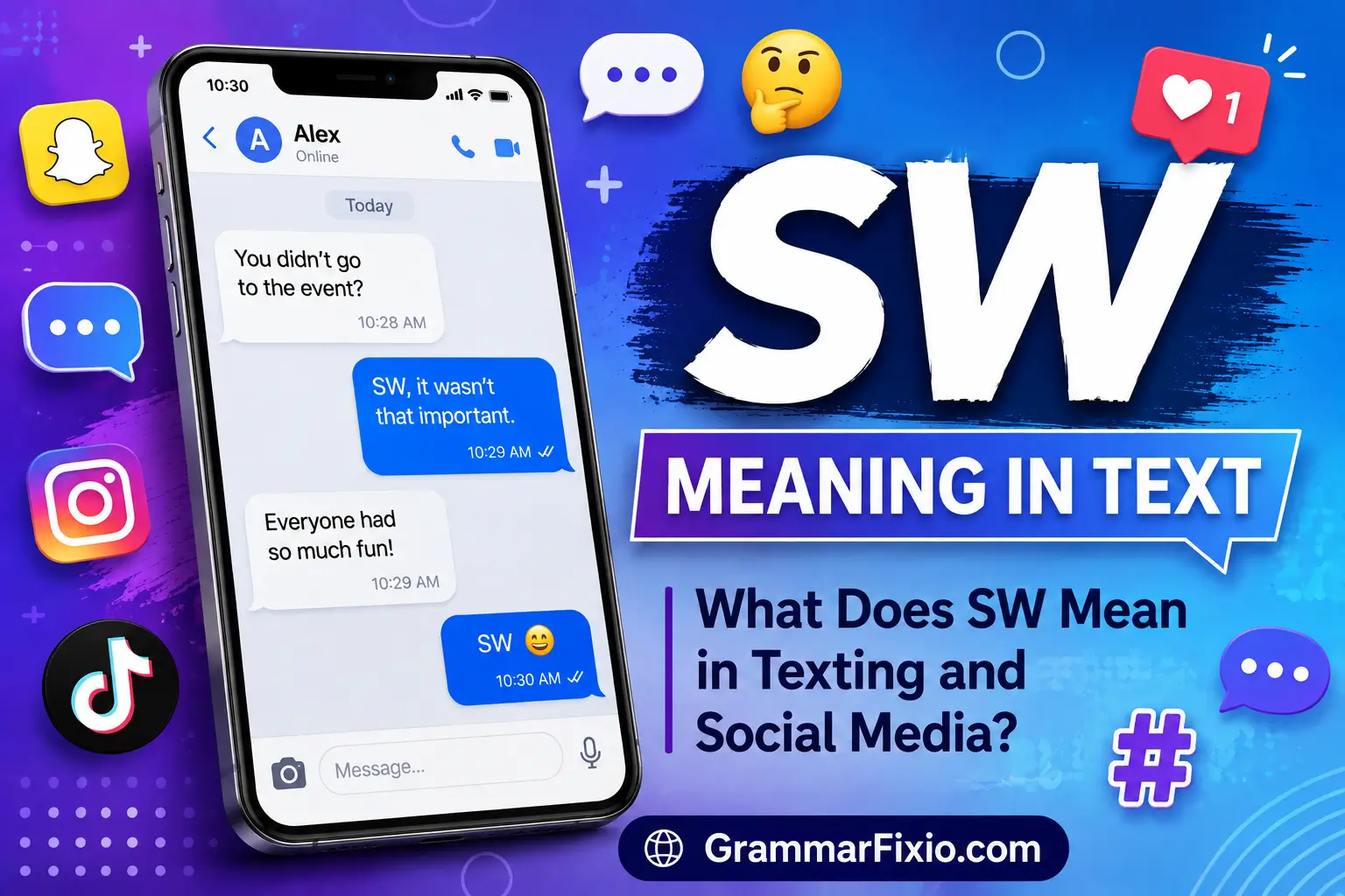 SW Meaning in Text