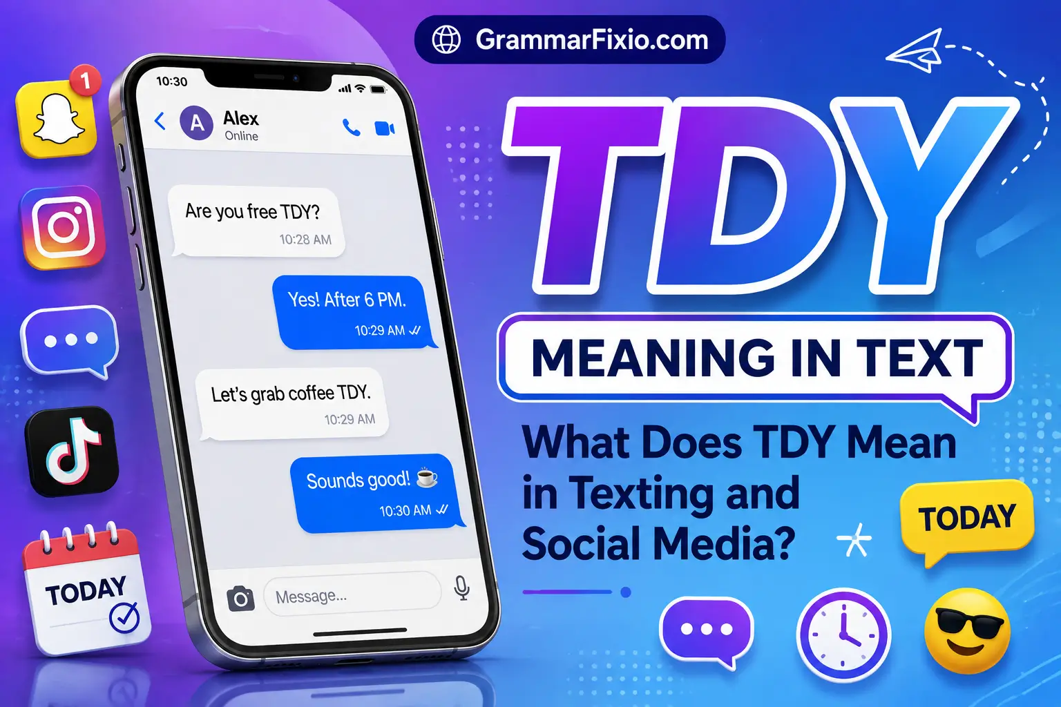 TDY Meaning in Text