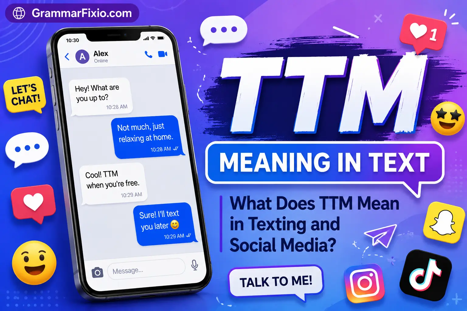 TTM Meaning in Text