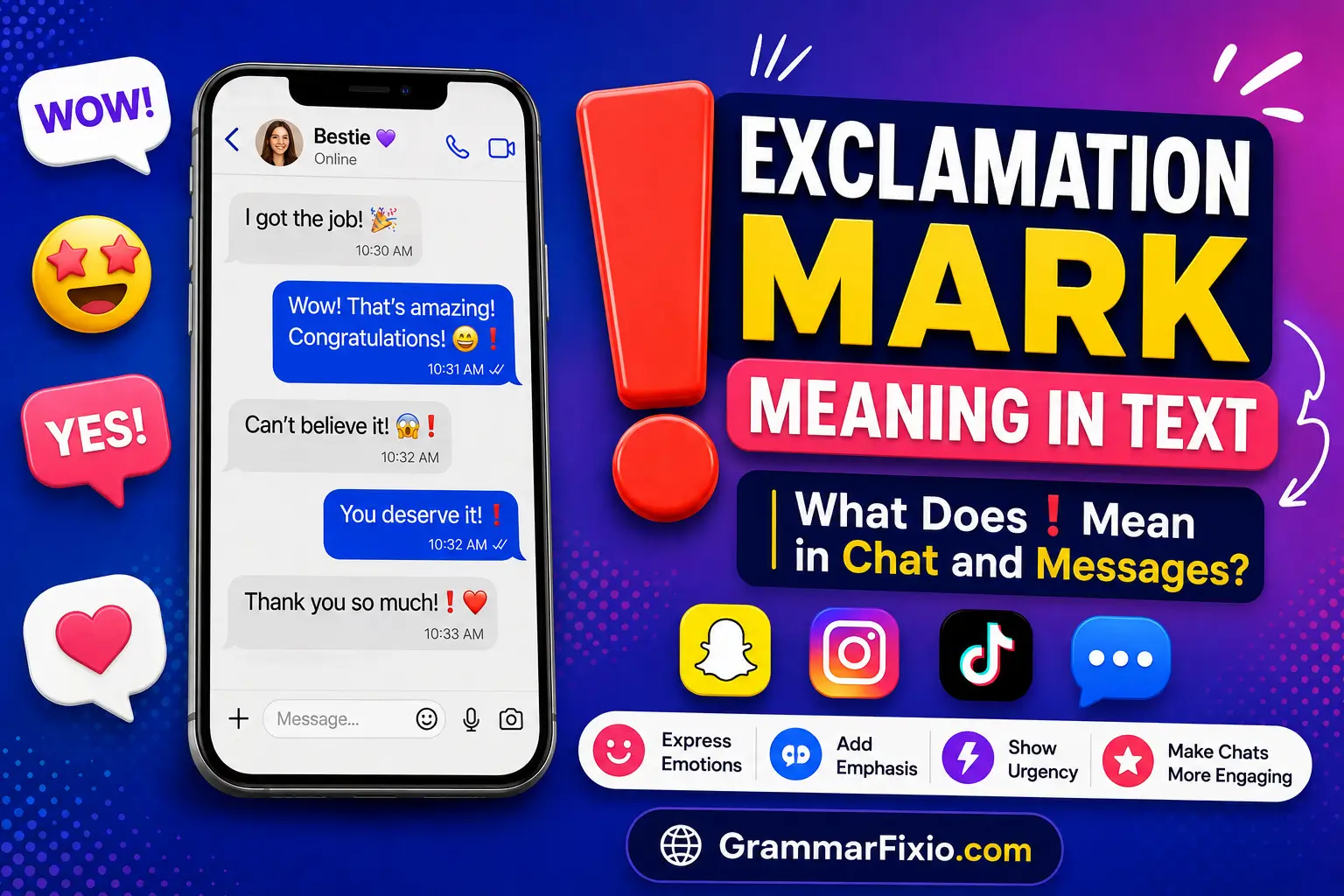 Exclamation Mark Meaning in Text: What Does ! Mean in Chat?