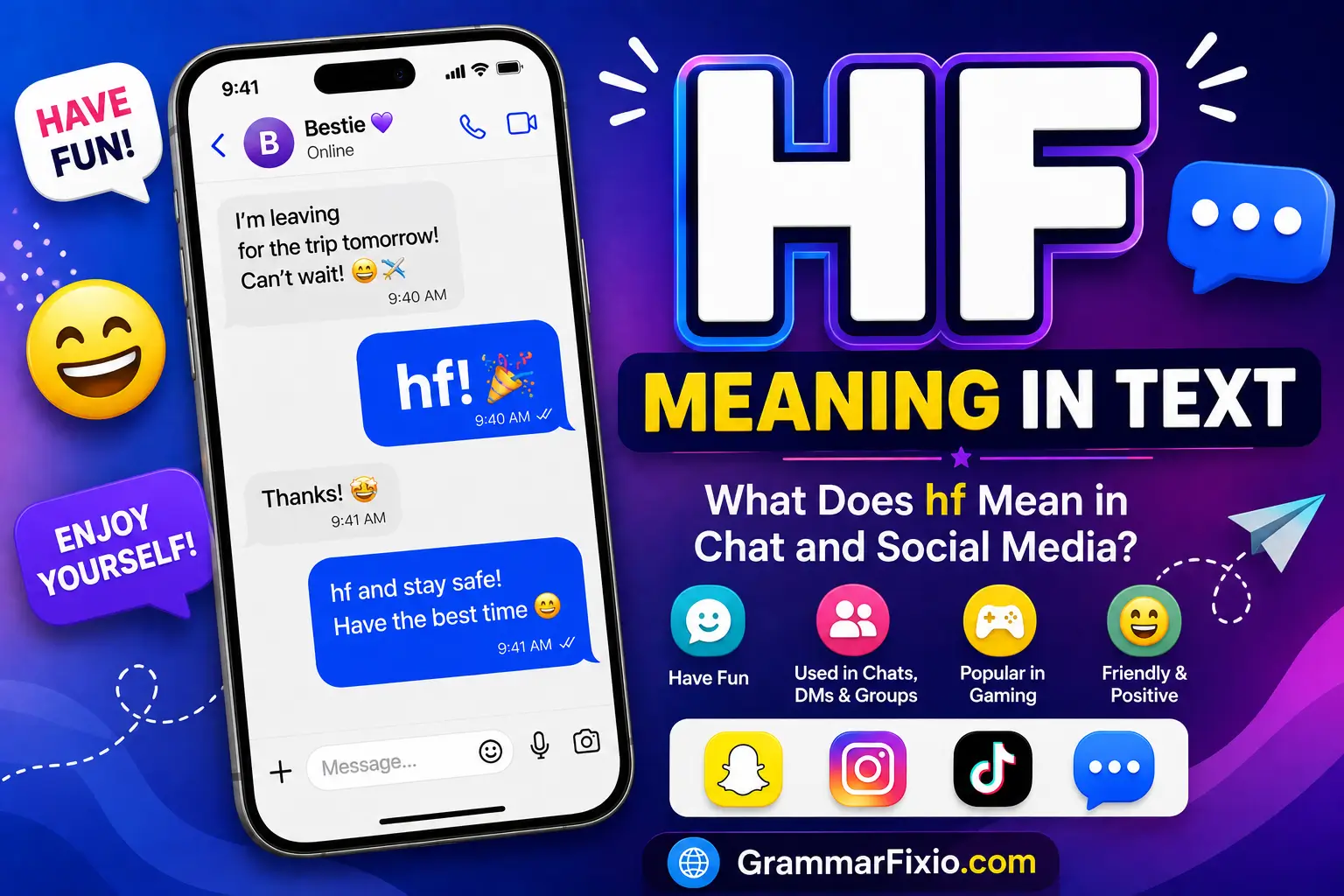 Hf Meaning in Text
