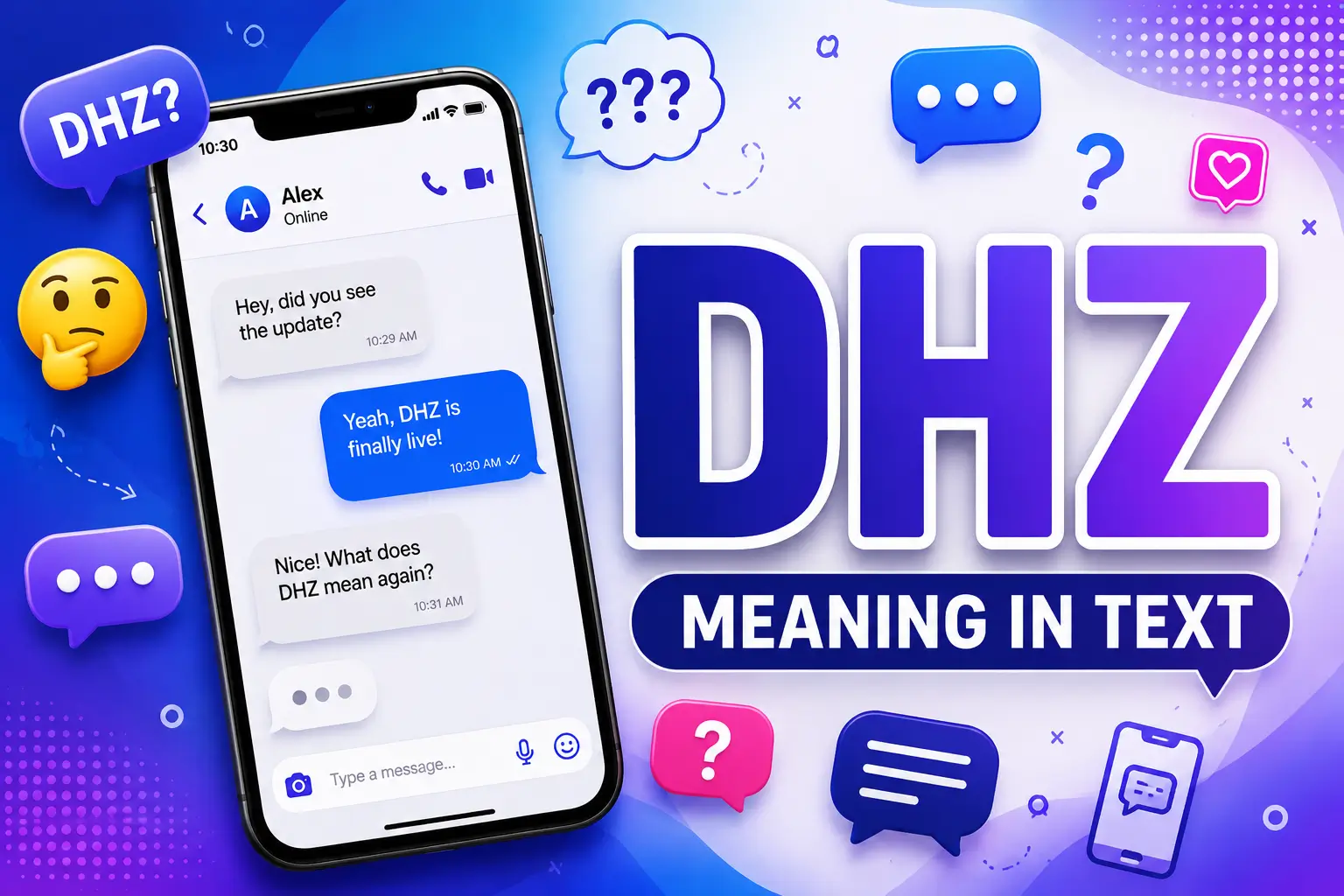 DHZ Meaning in Text