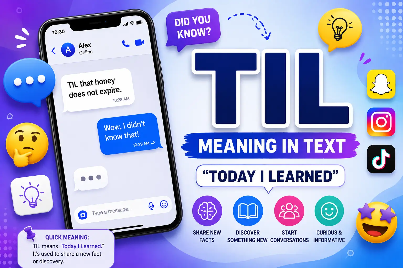 TIL meaning in text