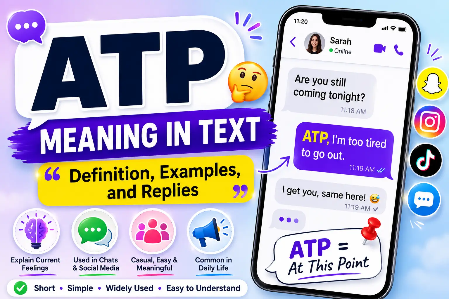 ATP Meaning in Text: Definition, Examples, and Replies
