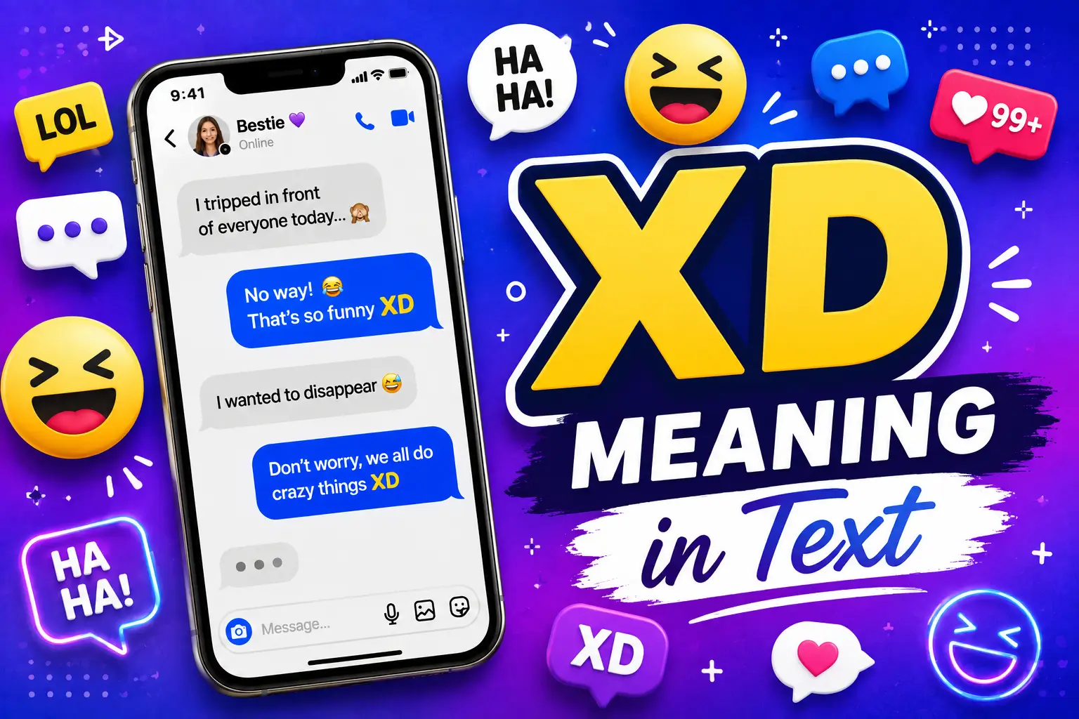 XD Meaning in Text: Definition, Examples, and Replies