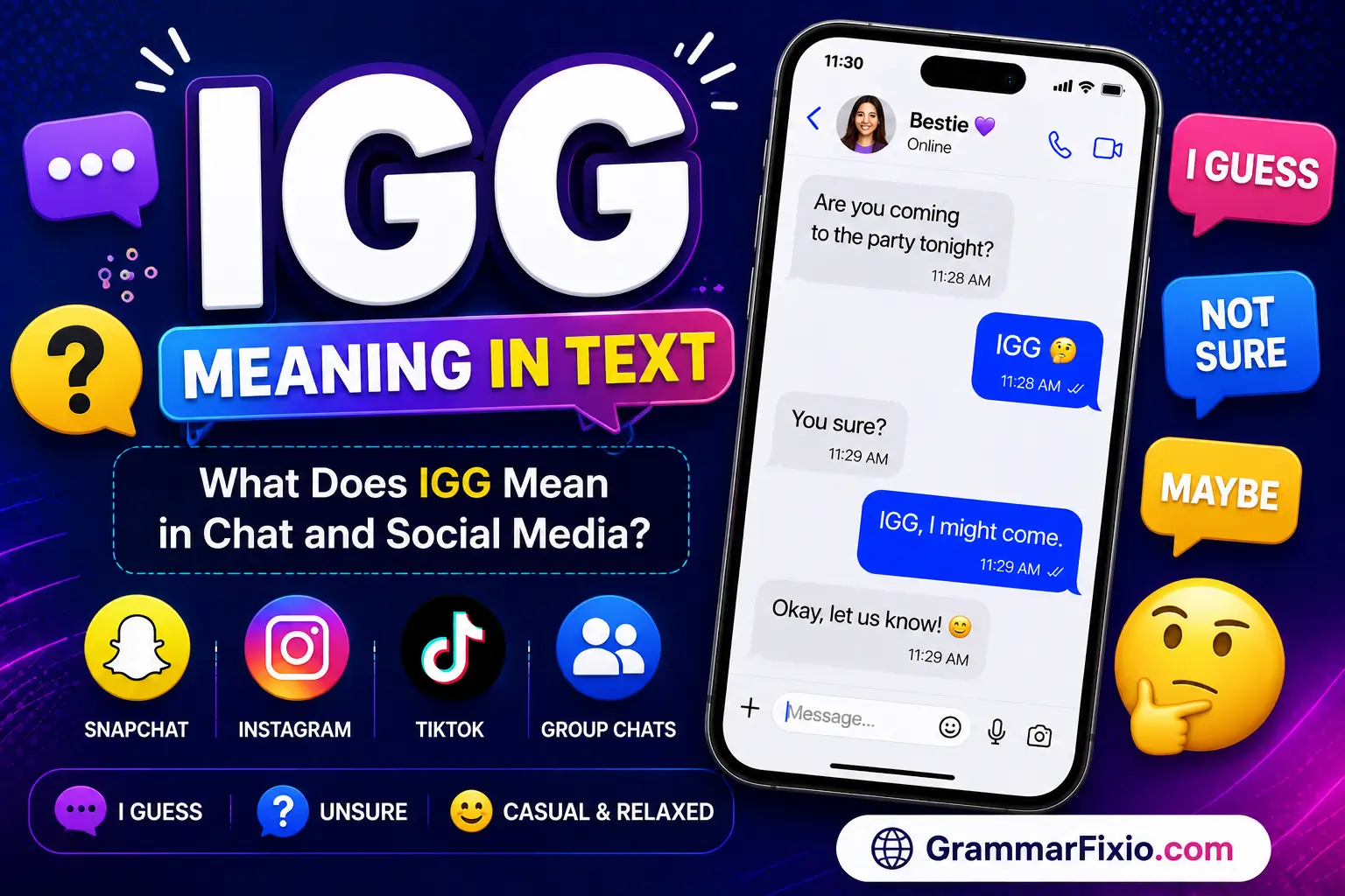 IGG Meaning in Text