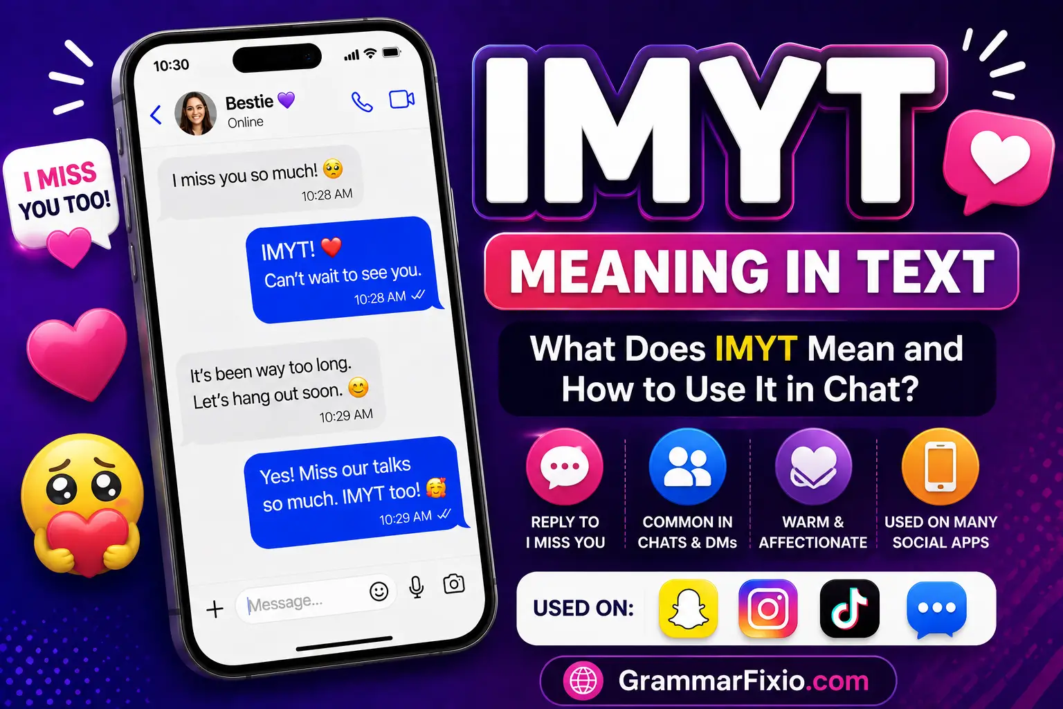 IMYT Meaning in Text