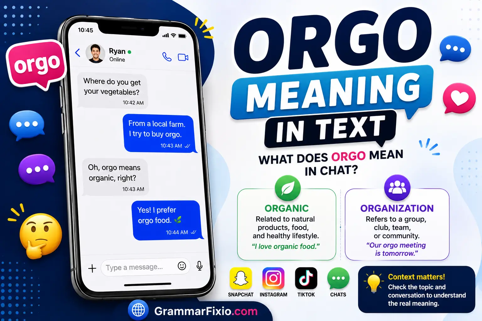 Orgo Meaning in Text