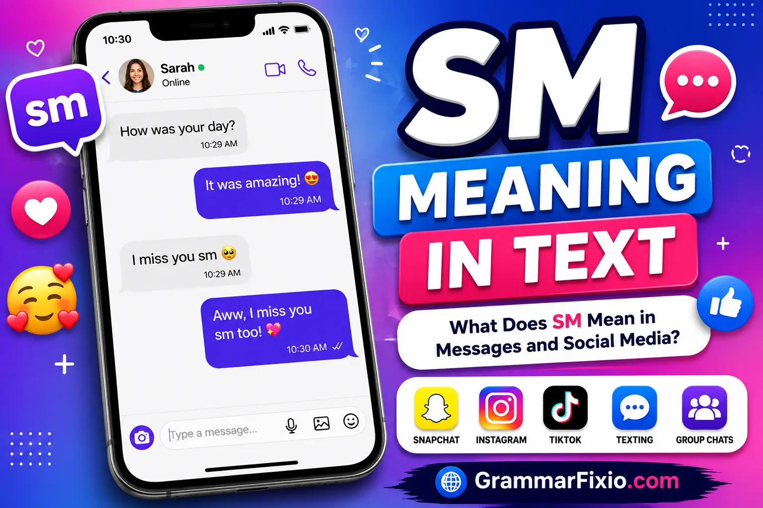 SM Meaning in Text
