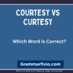 Courtesy vs Curtesy