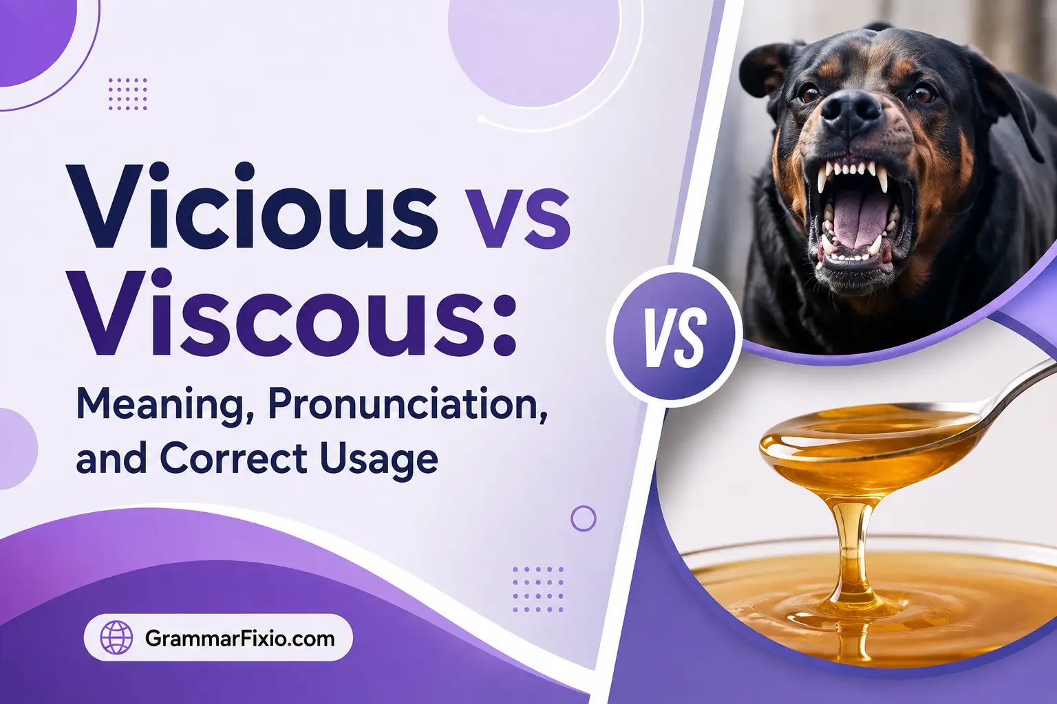 Vicious vs Viscous: Differences, Meaning, Pronunciation, and Correct Usage